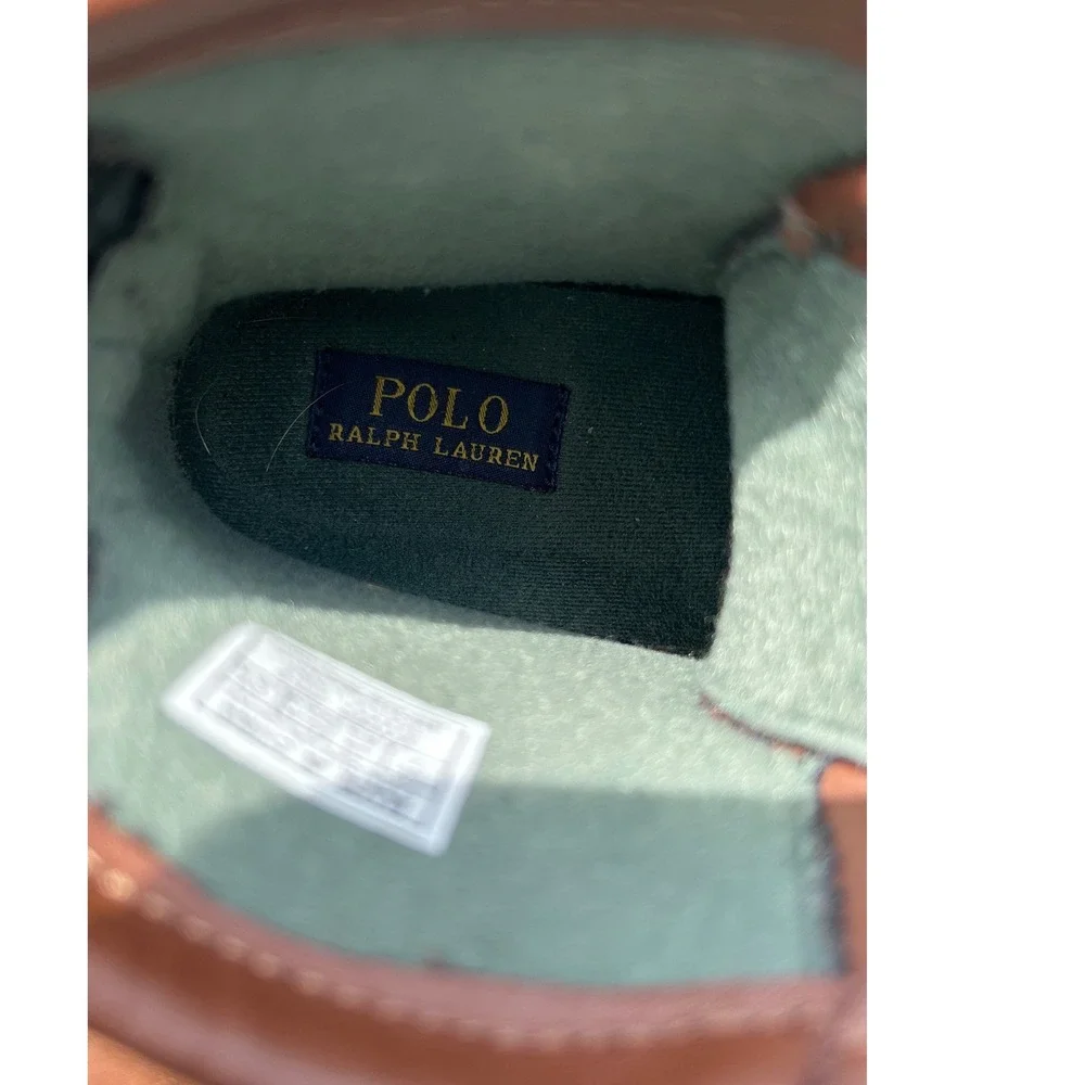 Polo Ralph Lauren Conquered Hi Tab Duck Boots Brown Waterproof Toddler 7